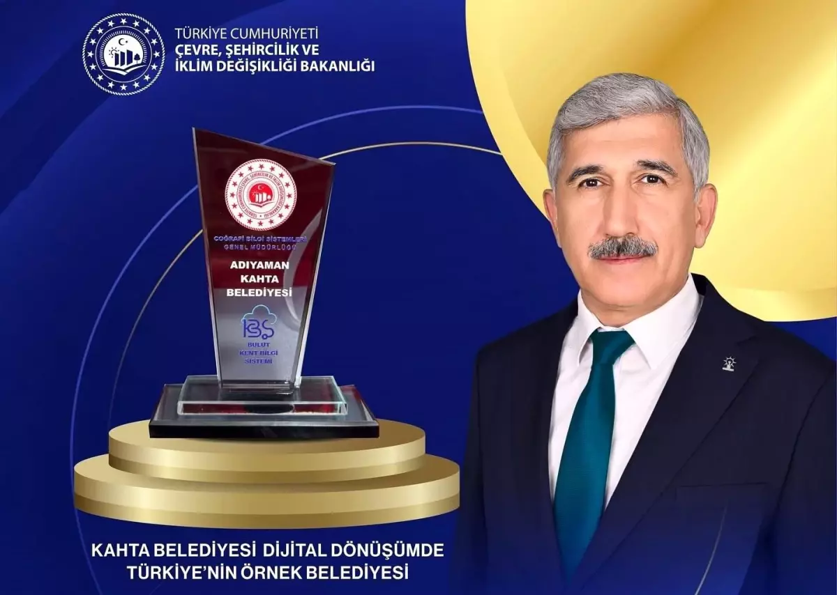 Kahta Belediyesi Dijital Belediyecilikte Başarı Ödülü Aldı