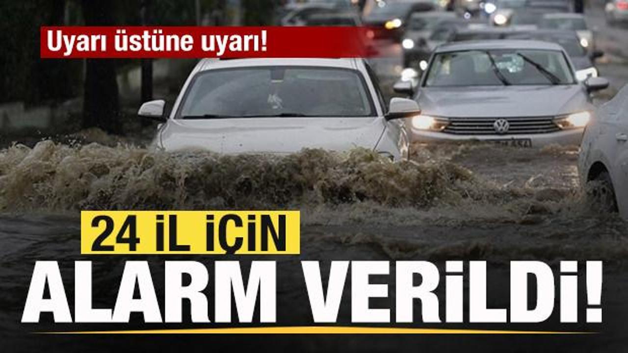 Meteorolojiden son dakika duyurusu! 24 il için alarm verildi! Kar ve yağmur bekleniyor